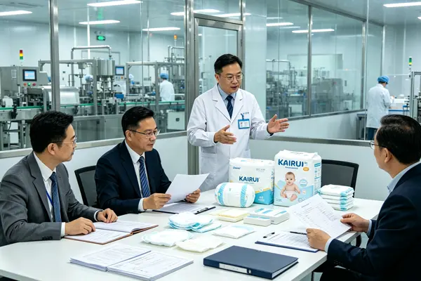 Factory audit and supplier verification in China for hygiene products