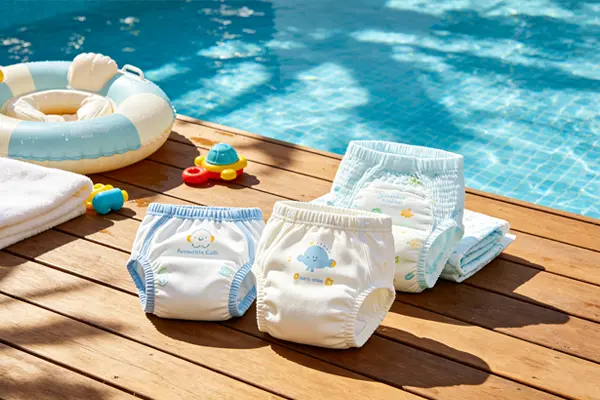 Leak-proof swim diapers for pool and beach – reusable and disposable options, chlorine-resistant, no-swelling design – OEM from China